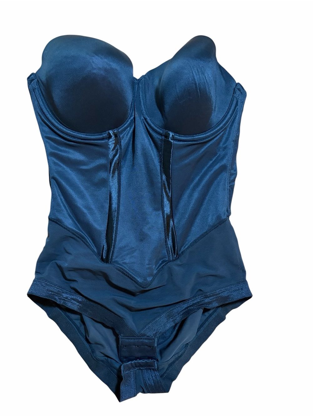 Flexees by Maidenform Black Firm Control Shapewear Bodysuit 36D Underwire
